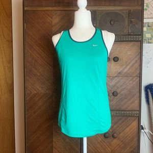 Nike Dri-Fit Tank Top Green Racerback Medium